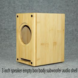 Computer Speakers 3 Inch Speaker Empty Box Solid Wood DIY Audio Shell Bookshelf Labyrinth266Z