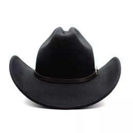 2023 Cowboy Top Hat for Women Men Fedora Hats Fedoras Vintage Felt Cap Autumn Winter Caps Trilby 8colors