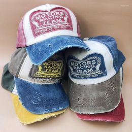 Ball Caps Brand Sports Baseball Cap Sun Hat Outdoor Splicing Cowboy Letters Casual Young Colourful Game Travel Decoration Match 1001
