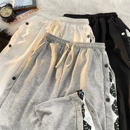 Mens Pants Long Legged Casual and Unique Summer Fashion Korean Side Stripe Design Comfortable Unisex Hip Hop Trousers Exercise Harajuku Shin 230718