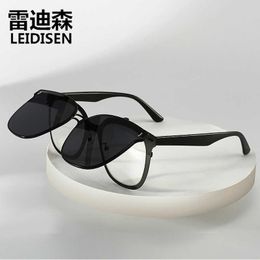 New metal GM flip Sunglasses Polarising men's women's optical can be equipped with myopia glasses and sunglasses 2946