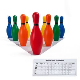 Sport-Bowling-Pin-Set aus mehrfarbigem Kunststoff