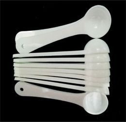 1G Professional Plastic 1 Gramme Scoops Spoons For Food Milk Washing Powder Medcine White Measuring Spoons JL1617