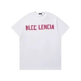 BLCG LENCIA Summer T-Shirts High Street Hip-Hop Style 100% Cotton Quality Men and Women Drop Sleeve Loose Tshirts Oversize Tops 23227