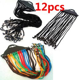 Eyeglasses chains 12pcslot Adjustable Neck Cord Strap String Landyard Holder For Eyeglass Glasses Sunglasses Random Color 230717