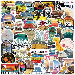 10 50PCS INS Style Outdoor Landscape Stickers Aesthetic California Decals Sticker To DIY Luggage Laptop Bike Skateboard Phone Car176L