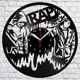 Wall Clocks Rap Handmade Exclusive Clock Art Decor Home Record Unique Design Original Gift