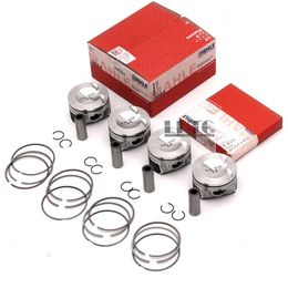 4x Engine Pistons & Rings 82 51mm 21mm For VW GTI Passat Audi A3 2 0 TFSI EA888167B