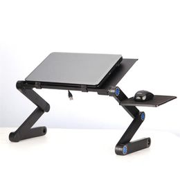 Aluminium Alloy Laptop Desk Folding Portable Table Notebook Stand Bed Sofa Tray Book Holder Tablet PC Stands209J