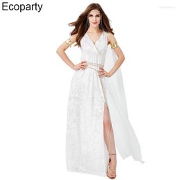 Casual Dresses Mediaeval Princess Costumes White Greek Cosplay Halloween Carnival Party Fancy Dress Women's Costume