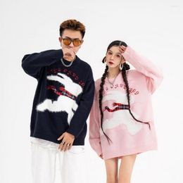 Women's Sweaters Knitted Kawaii Anime Oversized Sweatshirt Harajuku Funny Cute Pullovers Tops Winter Spring 2023