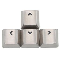 teamwolf stainless steel MX Keycap silver Colour metal keycap for mechanical keyboard gaming key arrow key light through back lit Y291k