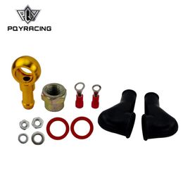 PQY RACING - 044 FUEL PUMP BANJO FITTING KIT HOSE ADAPTOR UNION 8MM OUTLET TAIL PQY-FK046270p