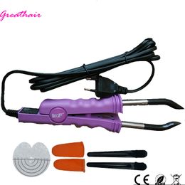 Connectors 1pcs professional Temperature Constant Hair Extension Iron Keratin Bonding fusion Heat Connector Hair Care Styling Tools 230717