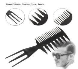 3In1 Plastic Combs Detangling Hair Combs Wide Tooth Comb Antistatic Comb Hairdressing Styling