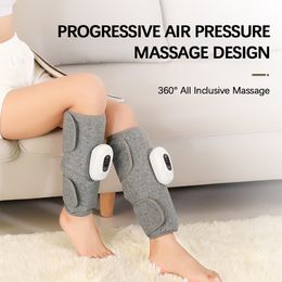 Leg Massagers Eletric 360° Pressotherapy Leg Calf Massager Arm Feet 3-speed Air Pressure Airbag Vibration Muscle Relax Pain Relief Recharge 230718