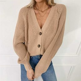 Women's Sweaters 2023 Women Cardigan Winter Cashmere Sweater Long Sleeve V Neck Woman's Sweater Cardigans Jersey Knit Jumpers Pull Femme Coat L230718