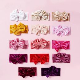 Accessories Soft Bandage Tie Band Headband Bow Children Born Kids Headwear Baby Girl Bowknot Turban DIYZZ