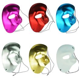 wholesale Party Phantom of the Opera Mens Half Face Mardi Gras Masquerade Mask Xmas Halloween Venetian Grand Event Costume Right Face Masks Adults