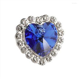 Jewelry Pouches Ladies Brooch And Pin Blue Heart For Wedding Corsage Birthday Christmas Gift