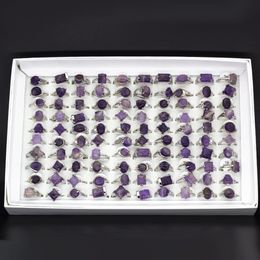 Mix Lot Women Rings Natural Stone Rings For Natural Stone Collection Lovers 20pcs Whole Party gift229v