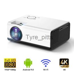 Other Projector Accessories T01 Mini 1080P Projector Full HD 4D Keystone Android 9.0 WIFI for Smartphone Video 4K Proyector 200inch Home Cinema x0717