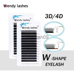False Eyelashes W Shape Lashes Extension 3D Premade Volume Fan Fake Eyelashes Makeup Supplies Wendy High Quality Natural Look Lash Extensions J230717