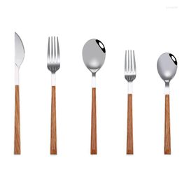 Dinnerware Sets Kitchen Tableware Cutlery Set Silver Stainless Steel Home & El Steak Fork Knife Spoon Western Dinner Dropship
