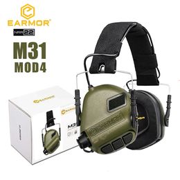 Ear Muffs OPSMEN EARMOR M31 MOD4 Tactical Headphones Military Noise Cancelling Earmuffs Military AntiNoisy Shooting Earphone 230717