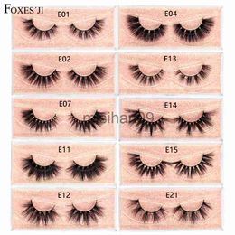 False Eyelashes FOXESJI Lashes 3D Mink Eyelashes Popular Natural long Fluffy Dramatic Eyelash Extension Makeup Eye Lashes Full False Eyelashes J230717