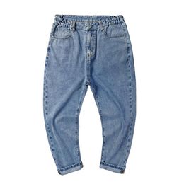 Plus-size Elasticity Jeans Korean Wave Harem Elastic Waist Large Size Men'S Wear Plus-sized Pants Fat Ankle Banded 46 48313O