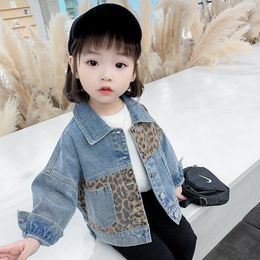 Jackets 2023 Spring Autumn Thick Baby Girls Kids Outerwear Letter Demin Coats Children Clothing Teenager Coat 6 8 10 12 Years