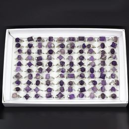 Mix Lot Women Rings Natural Stone Rings For Natural Stone Collection Lovers 20pcs Whole Party gift212j