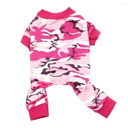 Dog Apparel Soft Cat Jumpsuit Puppy Pyjamas Camouflage Pet Nightshirt T-Shirt For Small Clothing Outfits