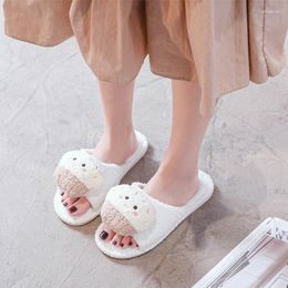 Slippers Winter Soft Lovelyhree-Dimensional Ice Cake Fish Mouth Women Quiet Home Bedroom Girl Shoes