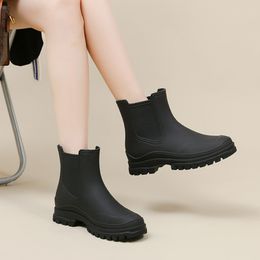 Rain Boots Boot Chelsea Galoshes Waterproof Rubber Nonslip Rainshoes Fishing Water Shoes Botas Lluvia Mujer 230718