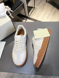 Famous 23S S Maisons Men Sneakers Shoes Suede Leather Trainers Rubber Sole Sports Runner Stitching Low-top Outdoor Casual Walking EU38-46