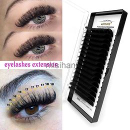Abonnie 16rows/tray Individual Eyelashes Extensions 8-18mm Supplies False Lashes Extension Mink Cilios J230717