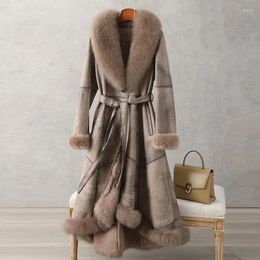 Women's Fur Imitation Coat Women 2023 Fashion Slim All-in-one Top Female Large Size Collar Winter Jacket