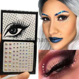 Other Makeup 35 Colors Eyes Face Rhinestone Sticker Glitter Eyeshadow Eyeliner Jewelry Makeup Diamond Crystal Temporary Tattoo Stickers J230718