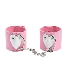 Sex toy handcuffs cuffs pink sm photo props leather painless binding binding set cute love