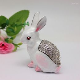 Jewellery Pouches Crystals Easter Trinket Box Figurine Bejewelled Statue & Baby Keepsake Table