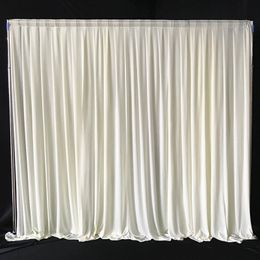 6M X3M White Pleated Decoration Wedding Photography Backdrop Curtain For Celebration Stage Party Decor