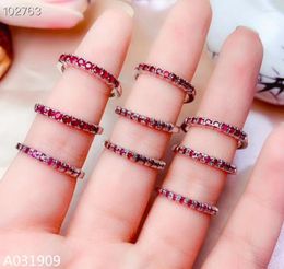 Cluster Rings KJJEAXCMY Boutique Jewellery 925 Sterling Silver Inlaid Natural Ruby Ring Female Support Detection Exquisite