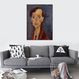 Beautiful Woman Canvas Art Study Room Decor Frans Hellens Ii Amedeo Modigliani Painting Handmade High Quality