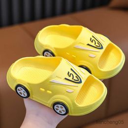 Slipper Cartoon Car Kids Slippers for Boys Summer Beach Indoor Slippers Cute Girl Shoes Home Soft Non-Slip Cute Children Slippers R230805