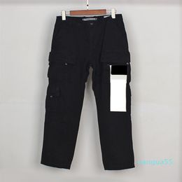 Men's Pants Toptoney Badge Zipper Stone Big Pocket Cargo Casual loose Trousers22874