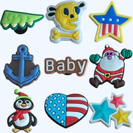 Sandals Shoe Charms For Clog Decoration Funny Baby Usa Diy Shoes Pins Kids Boys Girls Teens Men Women And Adts Christmas Birthday Gi Otmpj