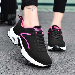 Dress Shoes Women's Fashion Air Cushion Sports Running Flat Soft Bottom Sneaker Mesh Breathable Casual Shoes for Women 2023 L230717