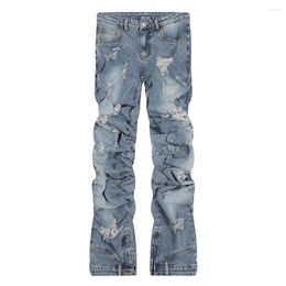 Women's Jeans Distressed Washed Ripped Holes Denim For Women Men Goth Pants Streetwear Frayed Aesthetic Winter Clothing Grunge Clothes